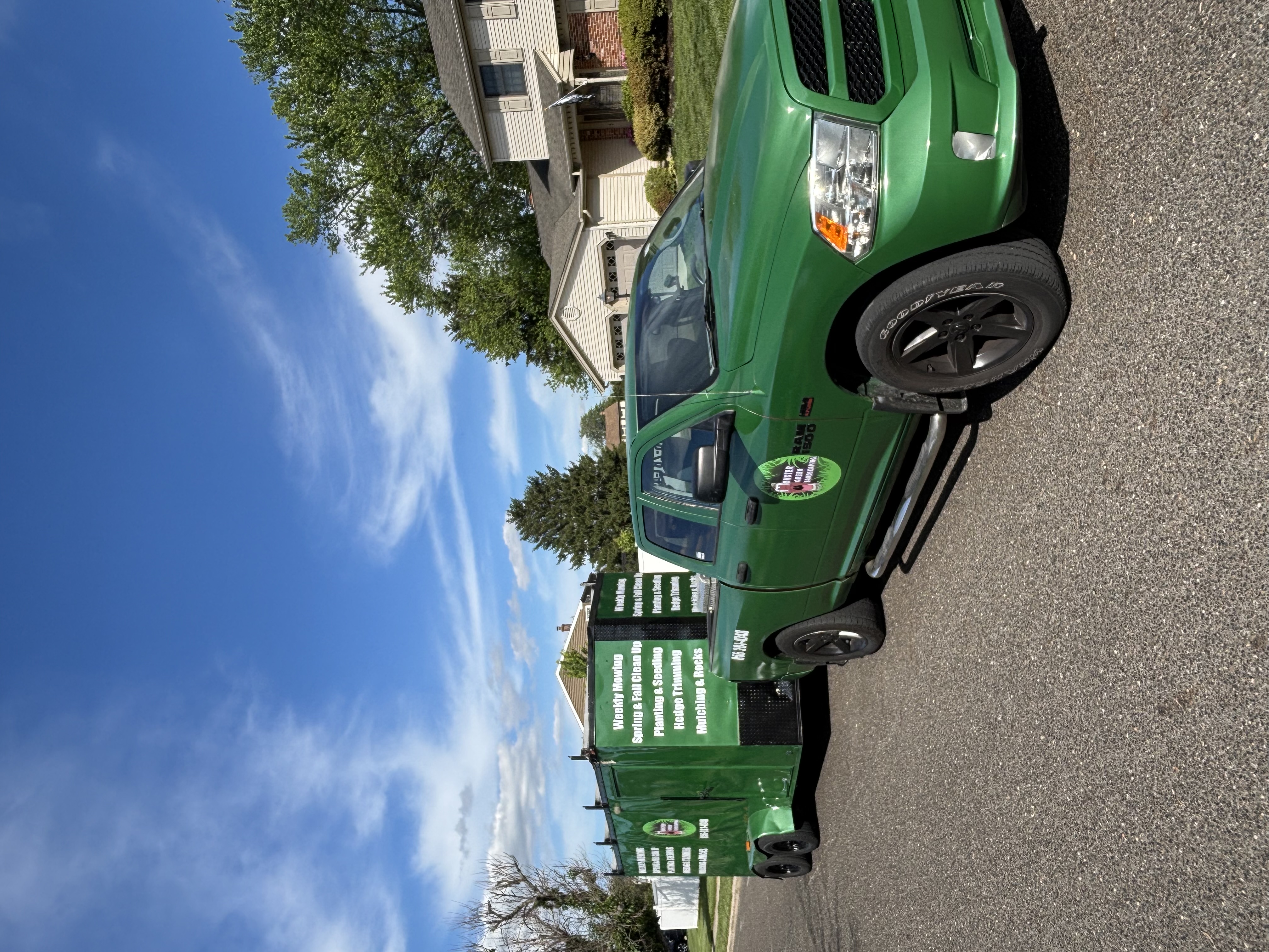 Monster Green Truck & Trailer